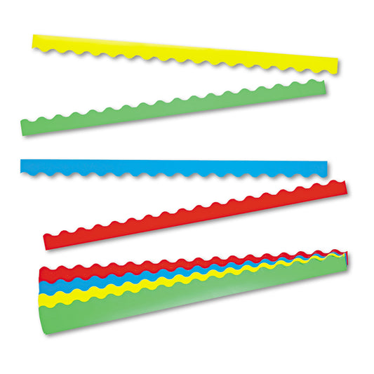 TREND Terrific Trimmers Solid Colors Board Trim, 2.25" x 39", Assorted Colors, 48/Set (T9001)