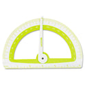 Westcott Soft Touch School Protractor with Antimicrobial Product Protection, Plastic, 6" Ruler Edge, Assorted Colors (14376)