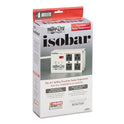 Tripp Lite Isobar Surge Protector with Diagnostic LEDs, 4 AC Outlets, 6 ft Cord, 3,330 J, Light Gray (ISOBAR4ULTRA)