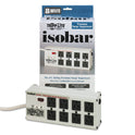 Tripp Lite Isobar Surge Protector, 8 AC Outlets, 12 ft Cord, 3,840 J, Light Gray (ISOBAR8ULTRA)