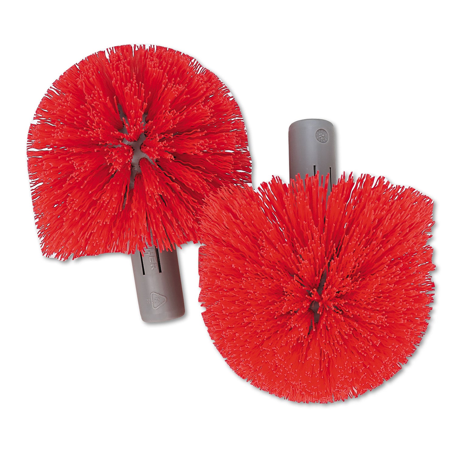 Unger Replacement Heads for Ergo Toilet-Bowl-Brush System, Red, 2/Pack (BBRHR)