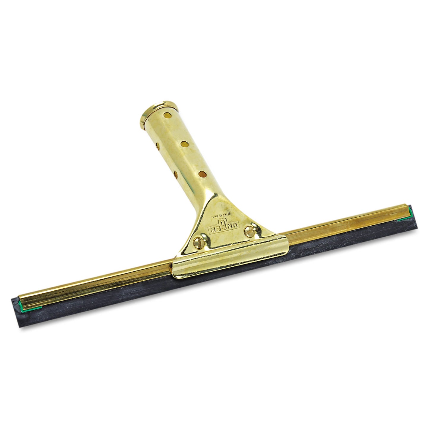 Unger Golden Clip Brass Squeegees, 12" Wide Blade, 4.5" Handle (GS300)