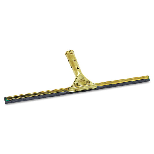 Unger Golden Clip Brass Squeegee Complete, 18" Wide Blade, 4.5" Handle (GS450)