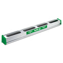 Unger Hold Up Aluminum Tool Rack, 36w x 3.5d x 3.5h, Aluminum/Green (HU900)