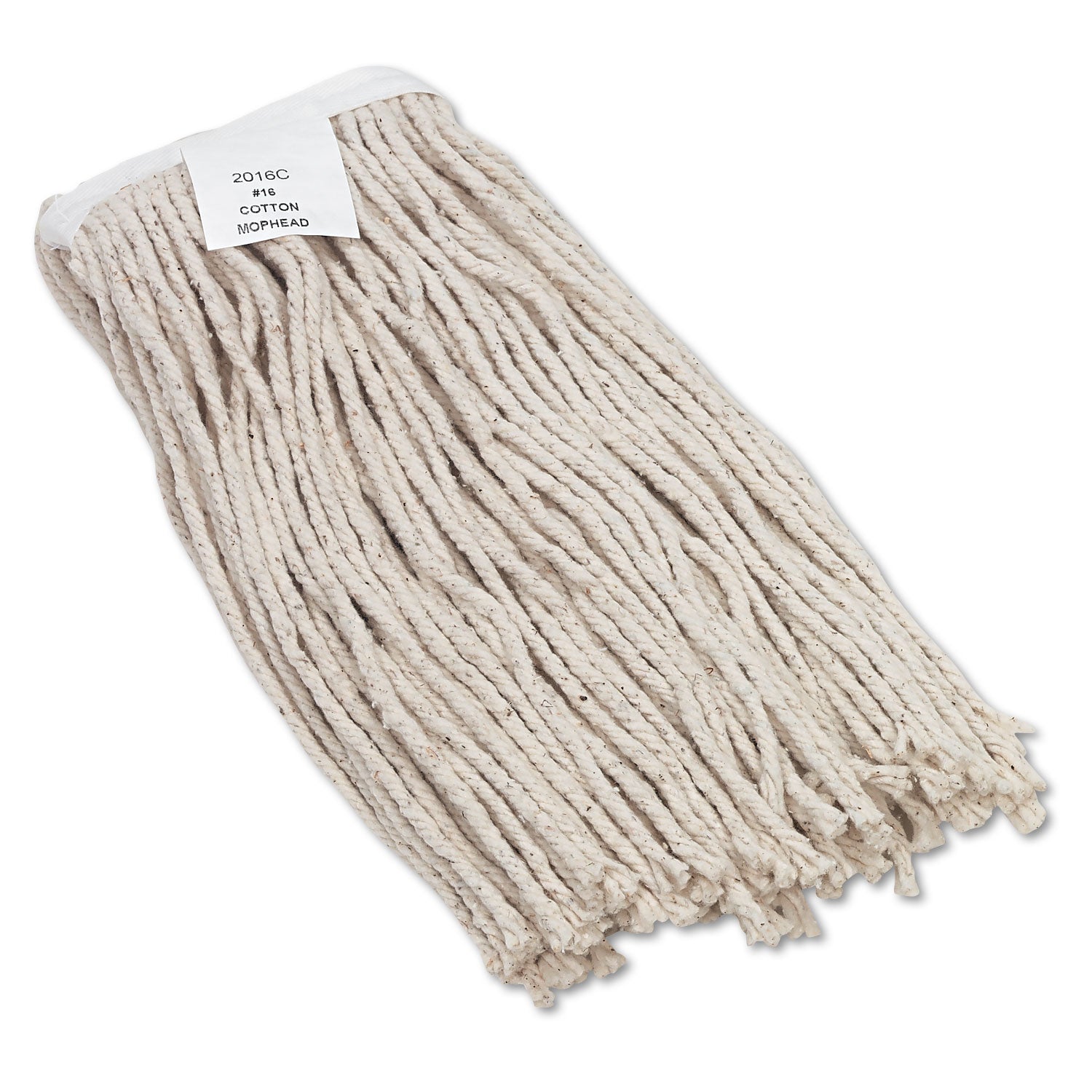 Boardwalk Cut-End Wet Mop Head, Cotton, No. 16 Size, White (2016CEA)