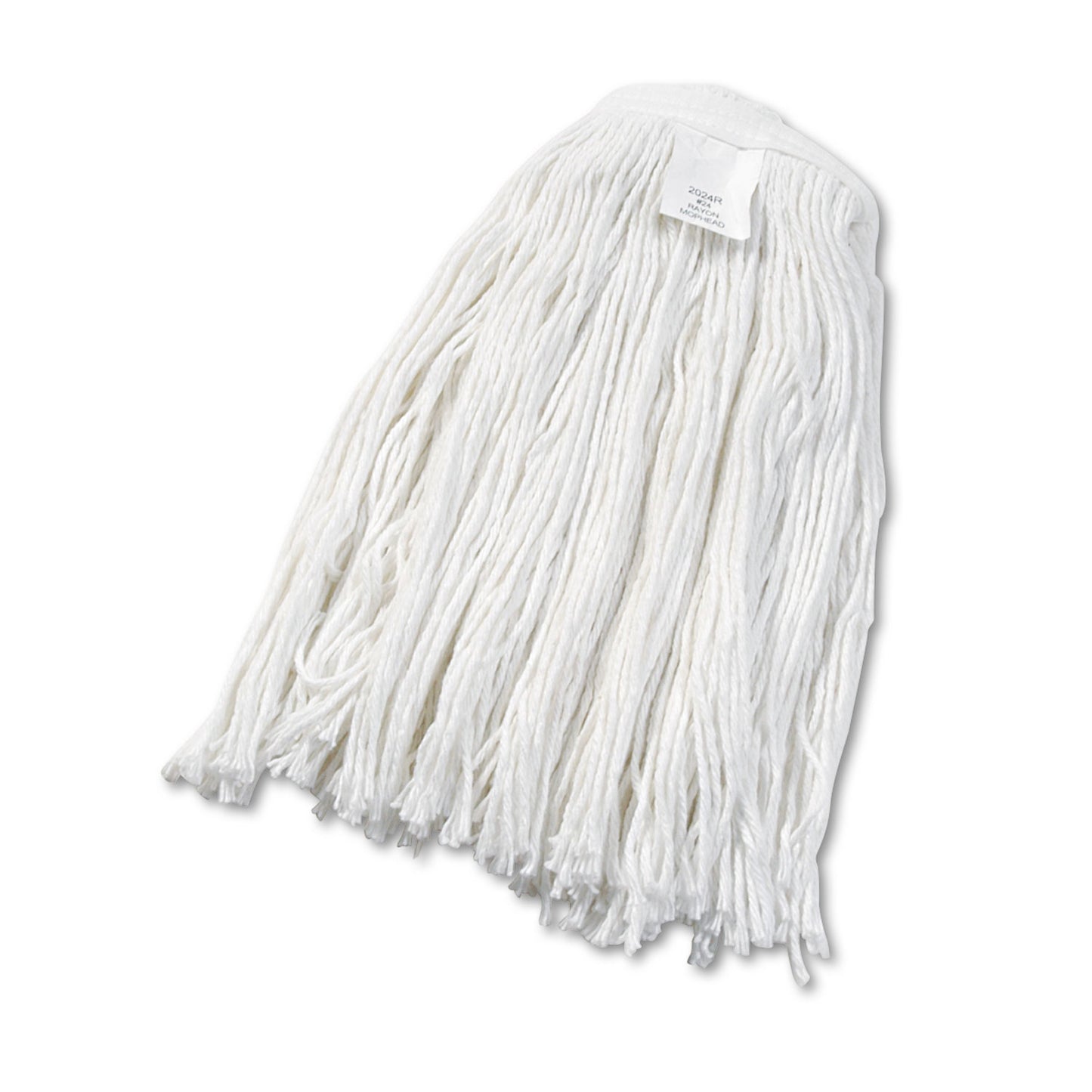 Boardwalk Cut-End Wet Mop Head, Rayon, No. 24, White (2024REA)