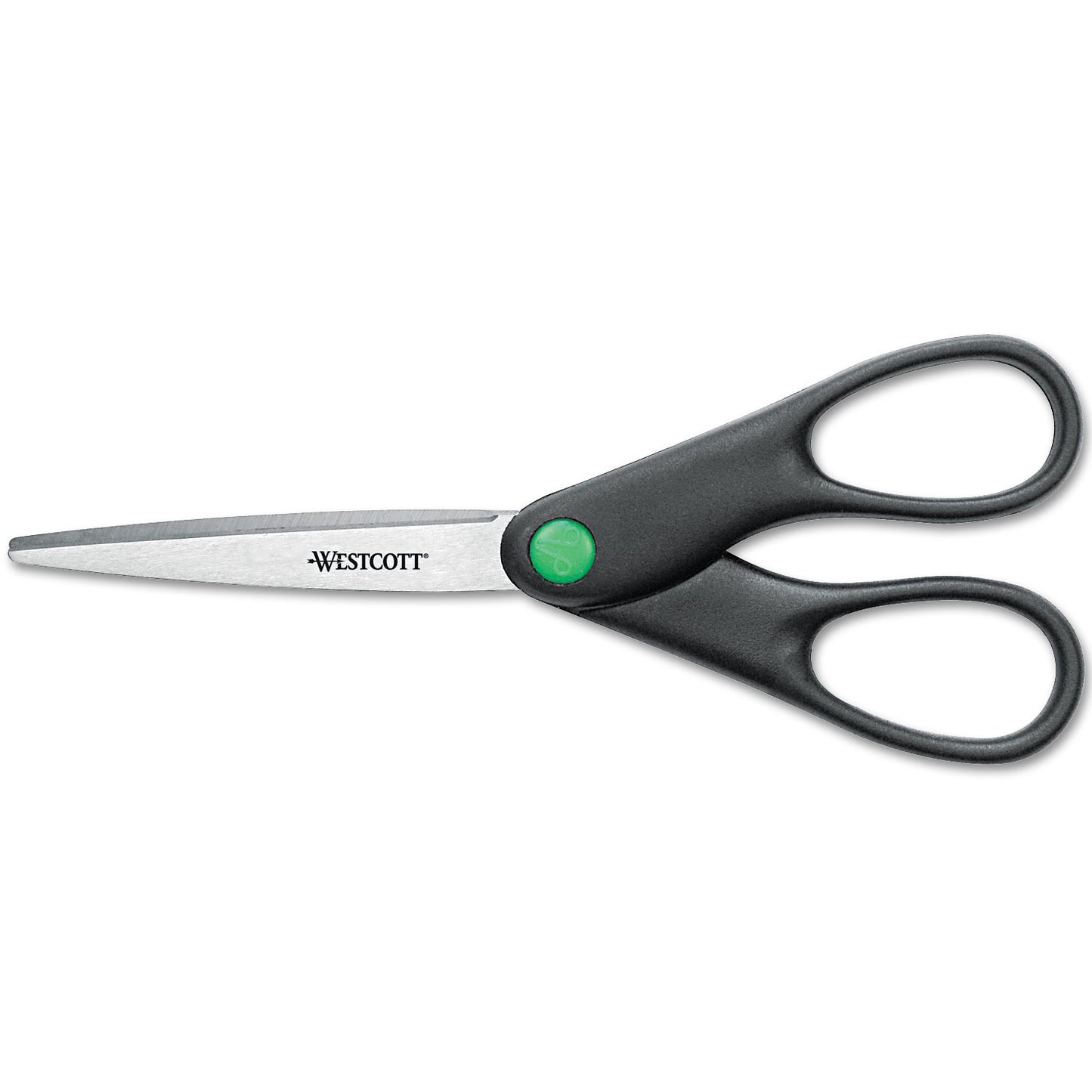 Westcott KleenEarth Scissors, 7" Long, 2.75" Cut Length, Straight Black Handle (44218)