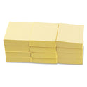 Universal Recycled Self-Stick Note Pads, 1.5" x 2", Yellow, 100 Sheets/Pad, 12 Pads/Pack (28062)