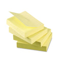 Universal Recycled Self-Stick Note Pads, 1.5" x 2", Yellow, 100 Sheets/Pad, 12 Pads/Pack (28062)