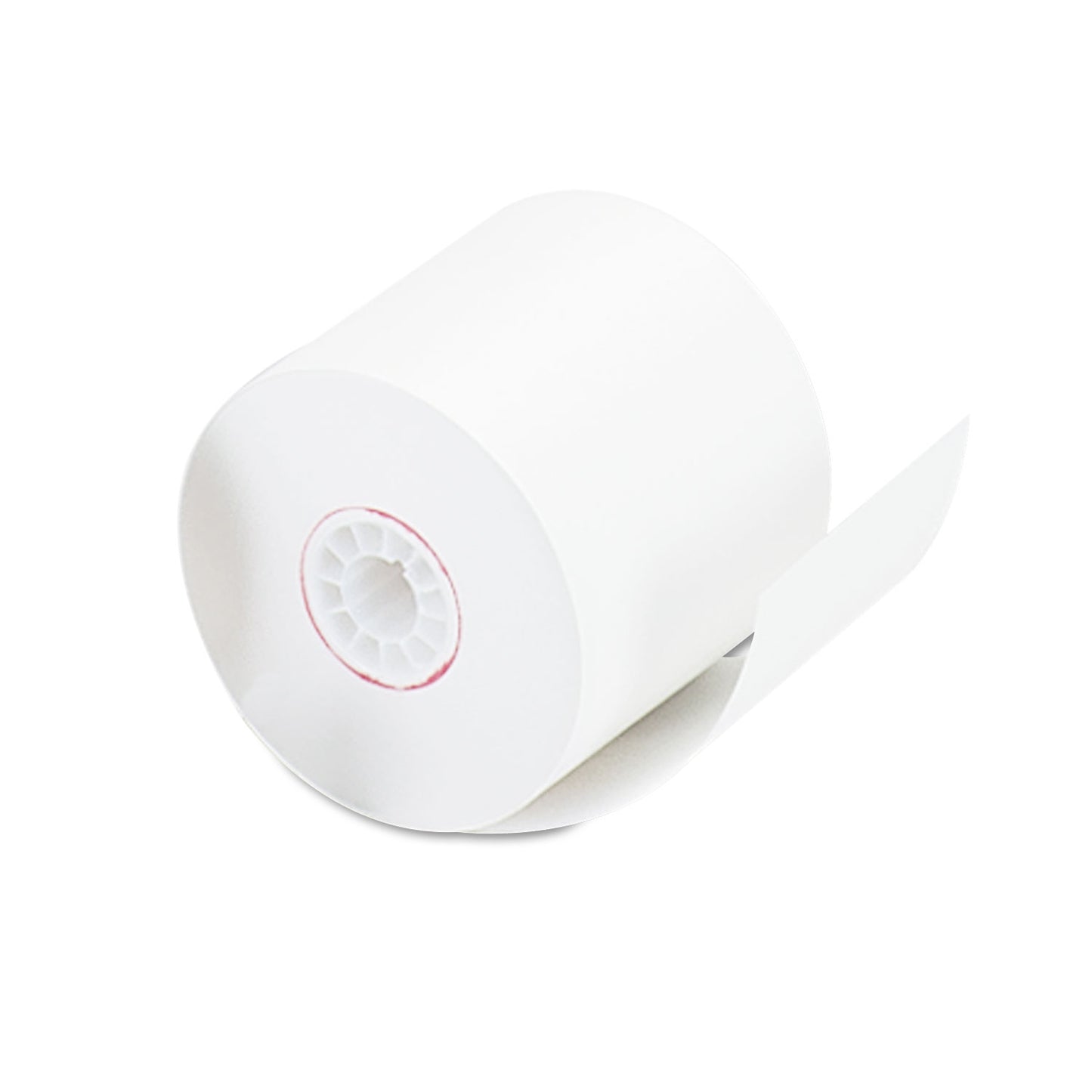 Universal Impact and Inkjet Print Bond Paper Rolls, 0.5" Core, 2.25" x 128 ft, White (35705RL)