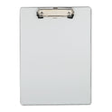 Universal Plastic Brushed Aluminum Clipboard, Portrait Orientation, 0.5" Clip Capacity, Holds 8.5 x 11 Sheets, Silver (40303)