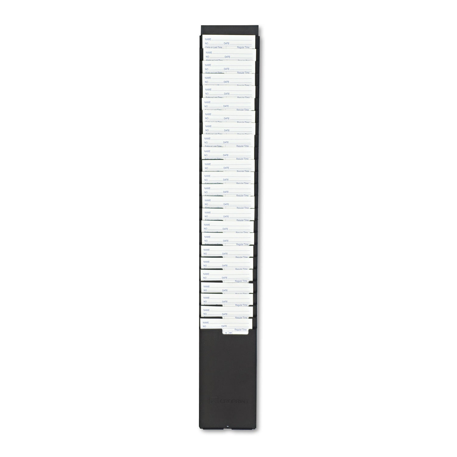 Acroprint Time Card Rack, 25 Pockets, Plastic, Black (810118000)