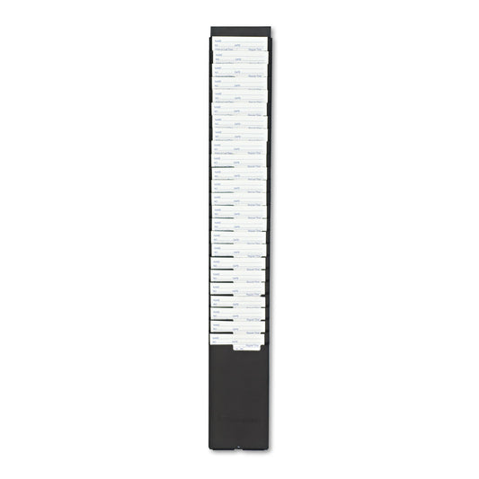 Acroprint Time Card Rack, 25 Pockets, Plastic, Black (810118000)