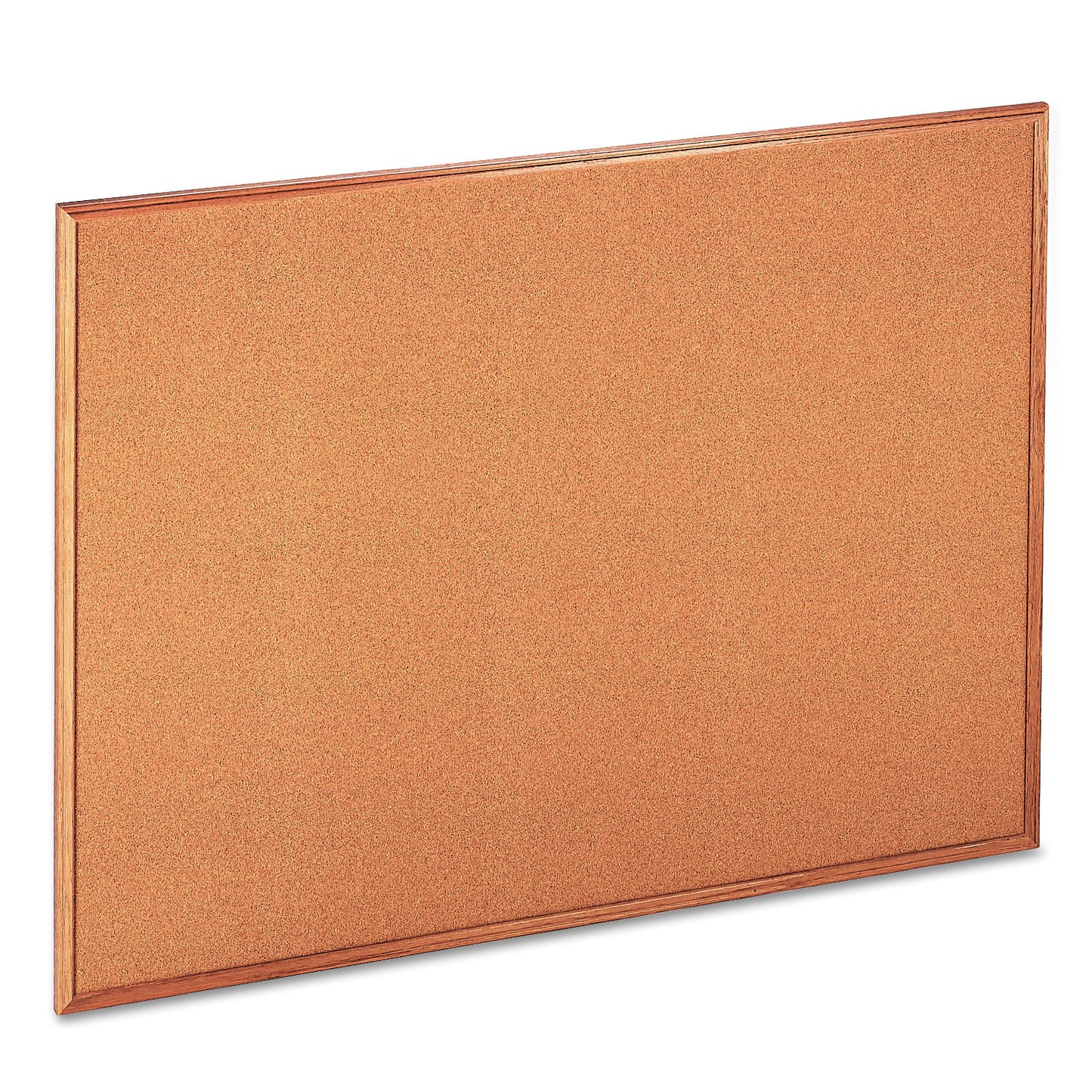 Universal Cork Board with Oak Style Frame, 48 x 36, Tan Surface (43604)