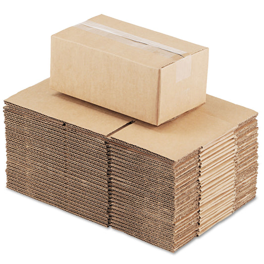 Universal Fixed-Depth Corrugated Shipping Boxes, Regular Slotted Container (RSC), 6" x 10" x 4", Brown Kraft, 25/Bundle (1064)