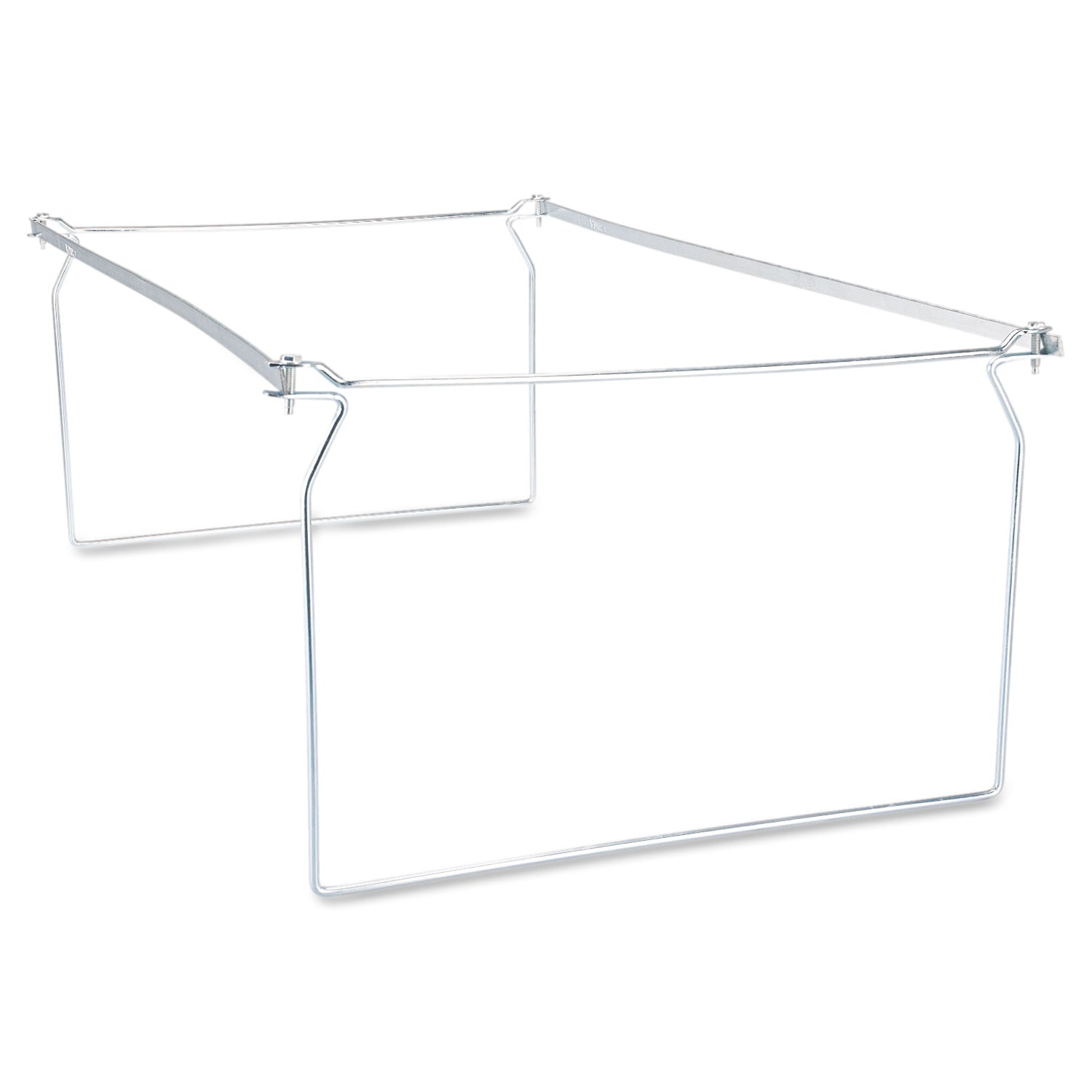 Universal Screw-Together Hanging Folder Frame, Legal Size, 23" to 26.77" Long, Silver, 6/Box (68000)