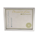 Universal Plastic Document Frame, for 8.5 x 11, Easel Back, Metallic Silver (76853)