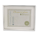 Universal Plastic Document Frame with Mat, 11 x 14 and 8.5 x 11 Inserts, Metallic Silver (76854)