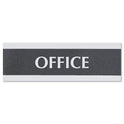 Headline Century Series Office Sign, OFFICE, 9 x 3, Black/Silver (4762)