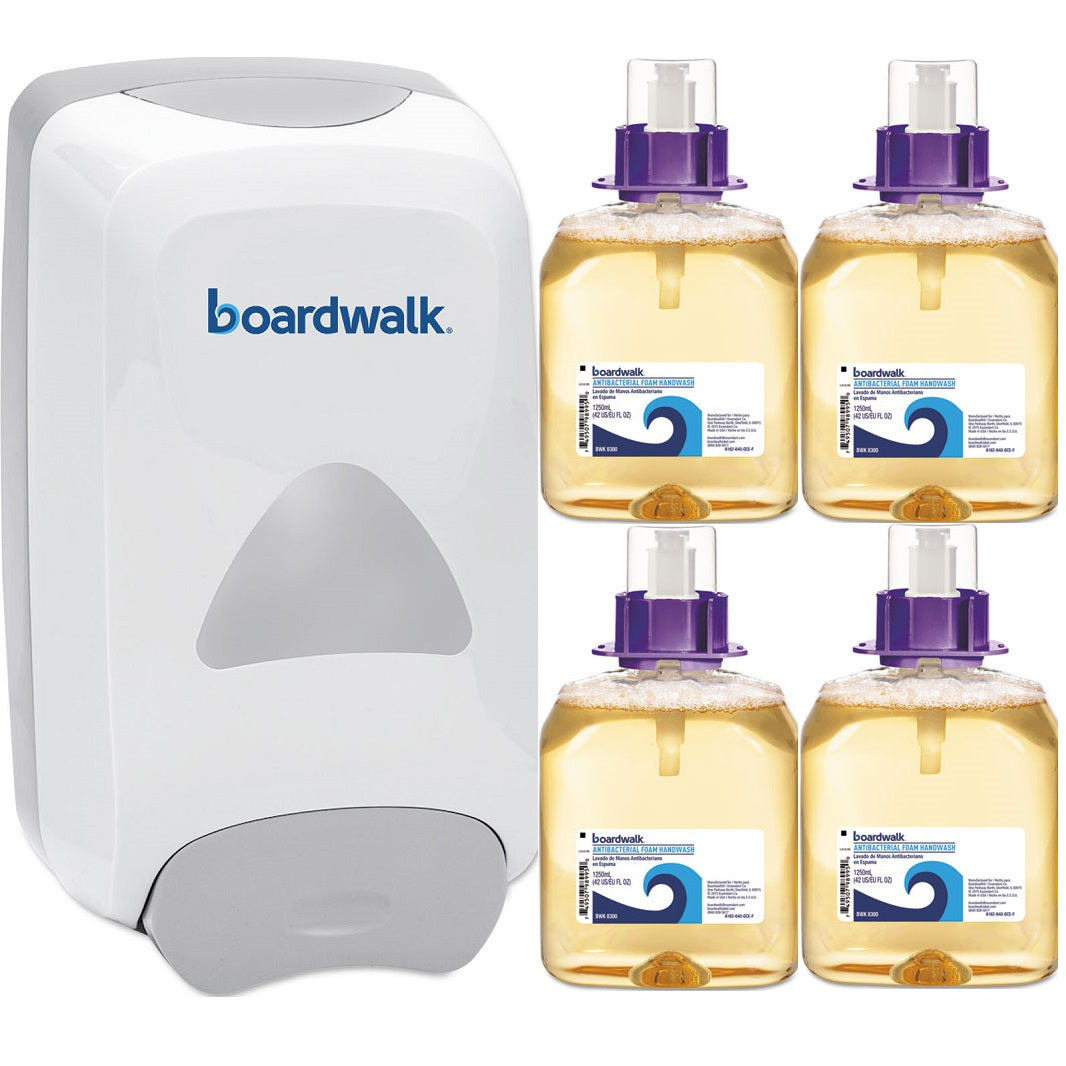 Boardwalk Soap Dispenser & Foam Antibacterial Handwash Bundle