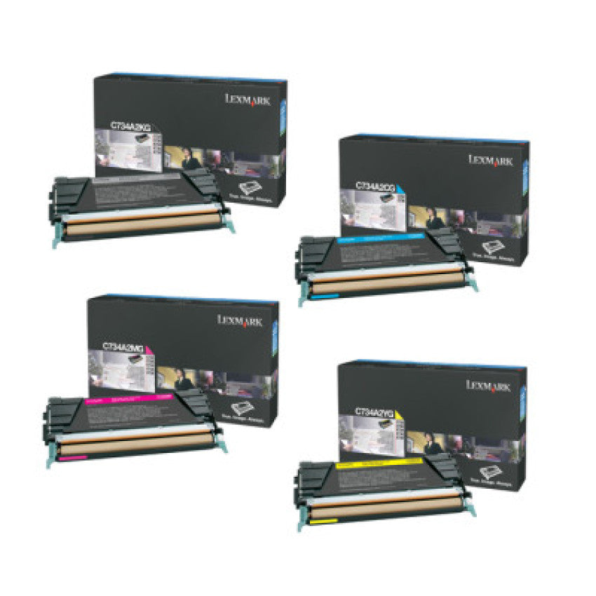 Lexmark C734 Toner Cartridge Set