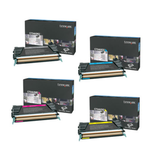 Lexmark C734 Toner Cartridge Set
