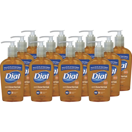 Dial Gold Antibacterial Liquid Hand Soap, Floral Scent, 7.5 oz, 12/Carton (84014CT)