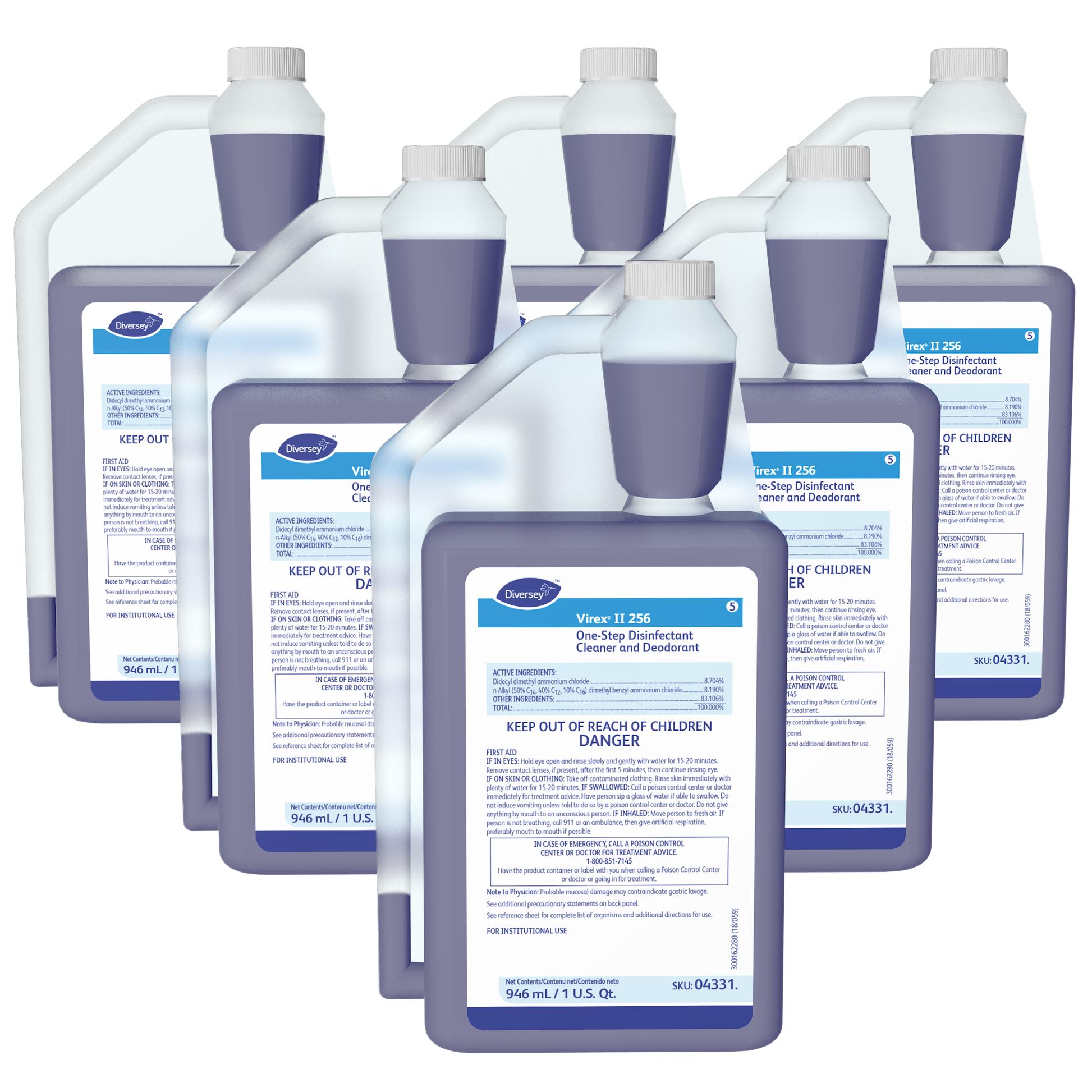 Diversey Virex II 256 Disinfectant Cleaner (04331)