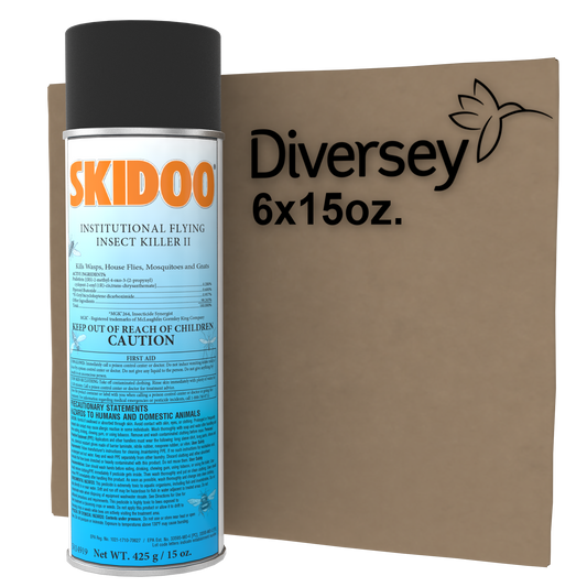 Diversey Skidoo Institutional Flying Insect Killer, 15 oz Aerosol Spray, 6/Carton (5814919)