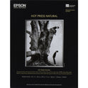 Epson Hot Press Natural Fine Art Paper, 17 mil, 13 x 19, Smooth Matte Natural, 25/Pack (S042320)