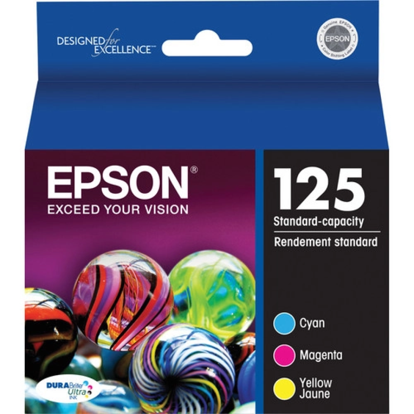 Epson T125520-S (125) DURABrite Ultra Ink, Cyan