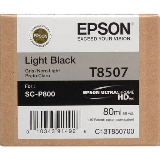 Epson T850700 Ink, Light Black