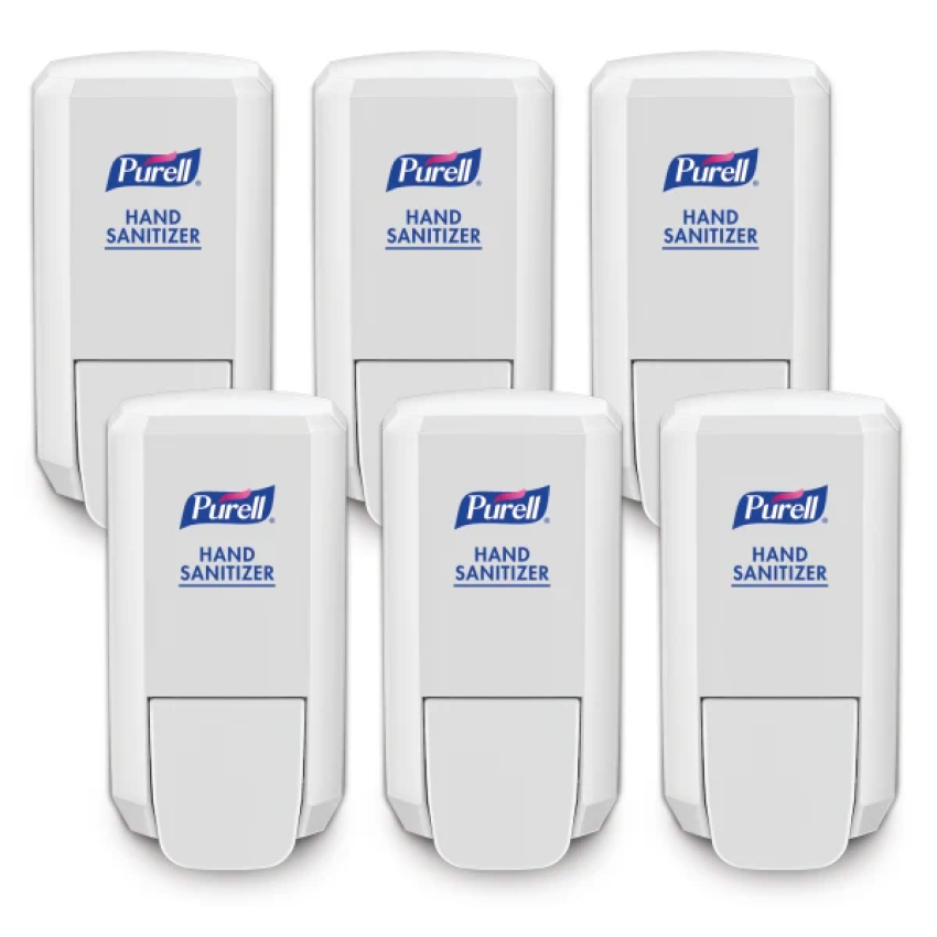 PURELL CS2 Hand Sanitizer Dispenser, 1,000 mL, 5.14 x 3.83 x 10, White, 6/Carton (412106CT)