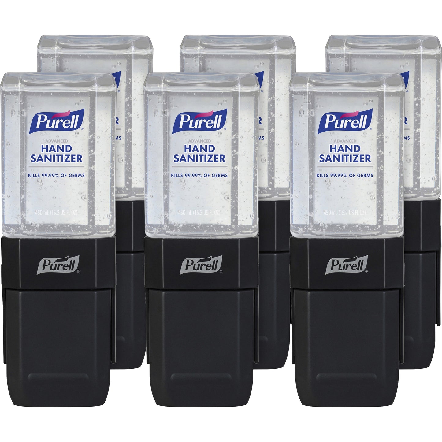 PURELL ES1 Hand Sanitizer Dispenser Starter Kit, 450 mL, 3.12 x 5.88 x 5.81, Graphite, 6/Carton (4424D6CT)