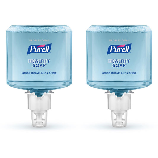 PURELL HEALTHY SOAP Gentle and Free Foam Refill, For ES4 Dispensers, Fragrance-Free, 1,200 mL, 2/Carton (507202)