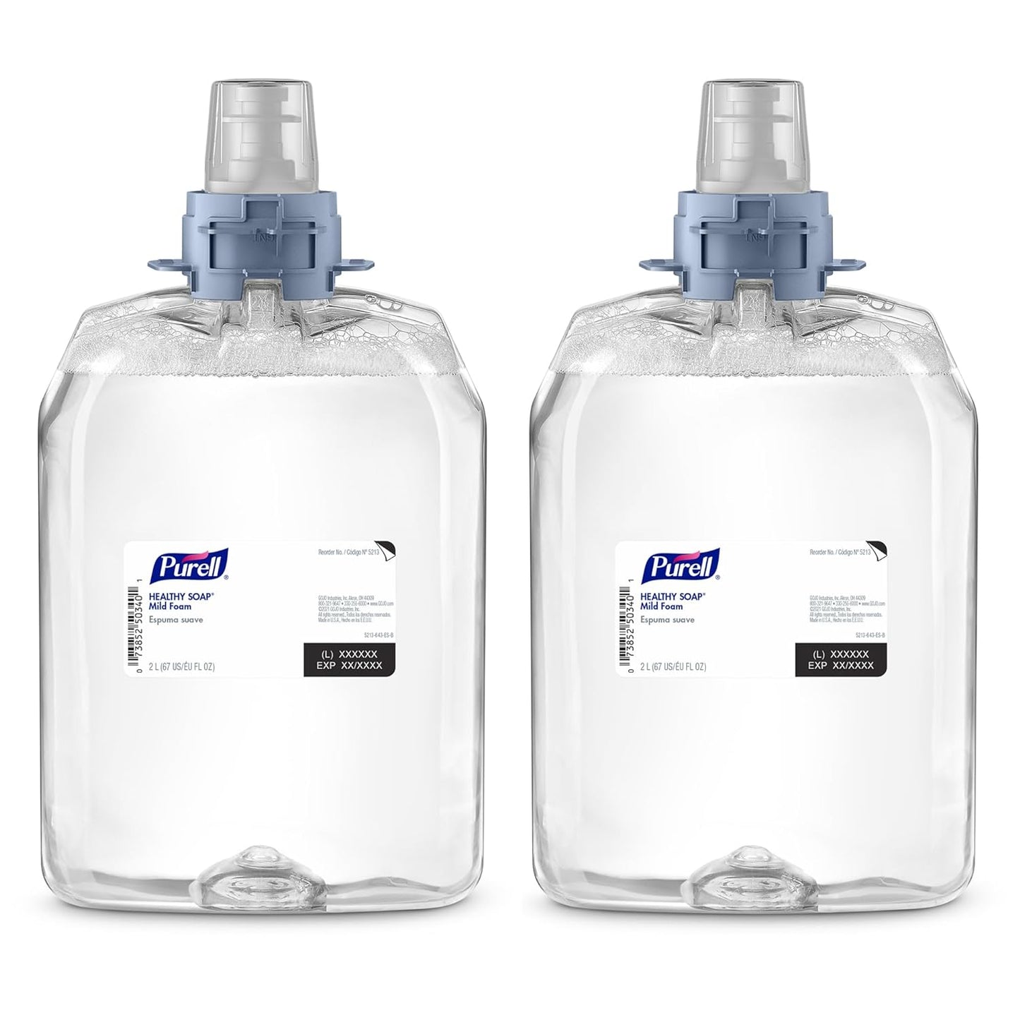 PURELL Professional HEALTHY SOAP Mild Foam Refill, Fragrance-Free, 2,000 mL, 2/Carton (521302)