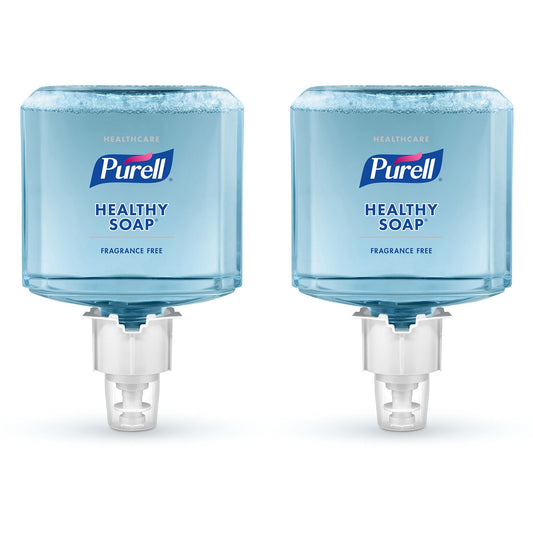 PURELL HEALTHY SOAP Gentle and Free Foam Refill, For ES6 Dispensers, Fragrance-Free, 1,200 mL, 2/Carton (647202)