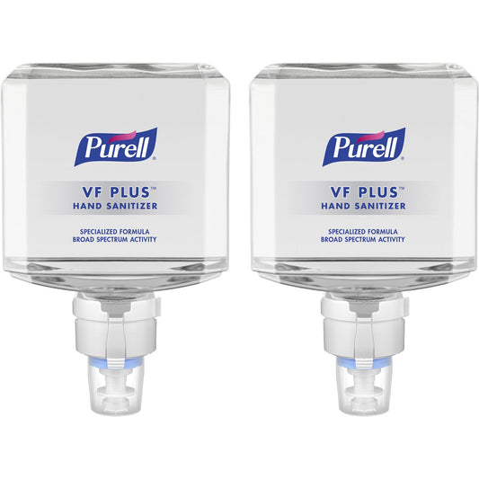 PURELL VF PLUS Hand Sanitizer Gel, 1,200 mL Refill Bottle, Fragrance-Free, For ES8 Dispensers, 2/Carton (709902CT)