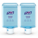 PURELL Antimicrobial Foaming Hand Soap Refill, For ES10 Dispensers, Fragrance-Free, 1,200 mL, 2/Carton (838302CT)