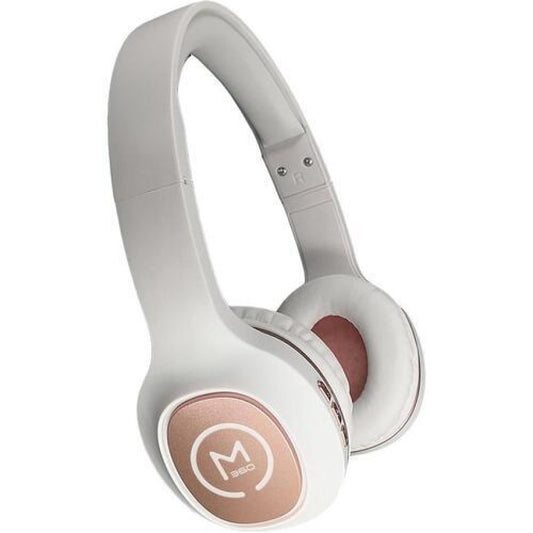 Morpheus 360 Tremors Wireless On-ear Headphones - Bluetooth 5.0 Headset With Microphone Stereo Wiredwireless 32 Ohm Whiterose Gold (HP4500R)