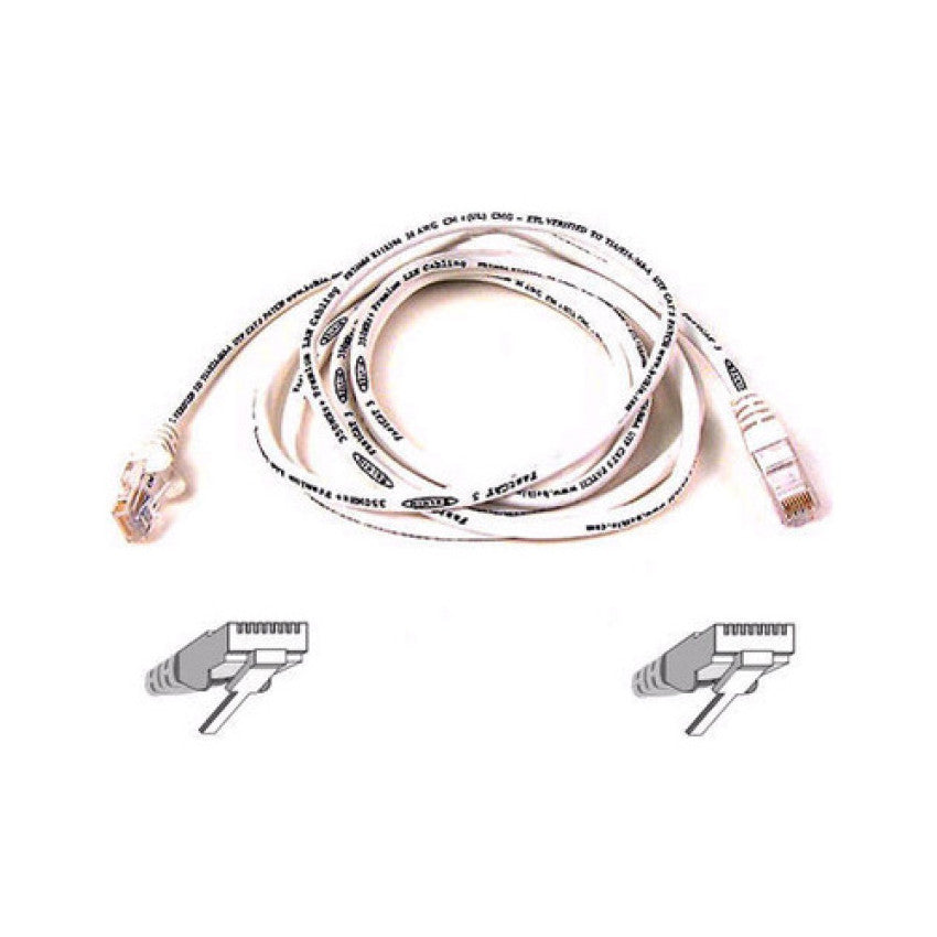 Belkin 25ft Cat6 Snagless Patch Cable White (A3L98025WHTS)