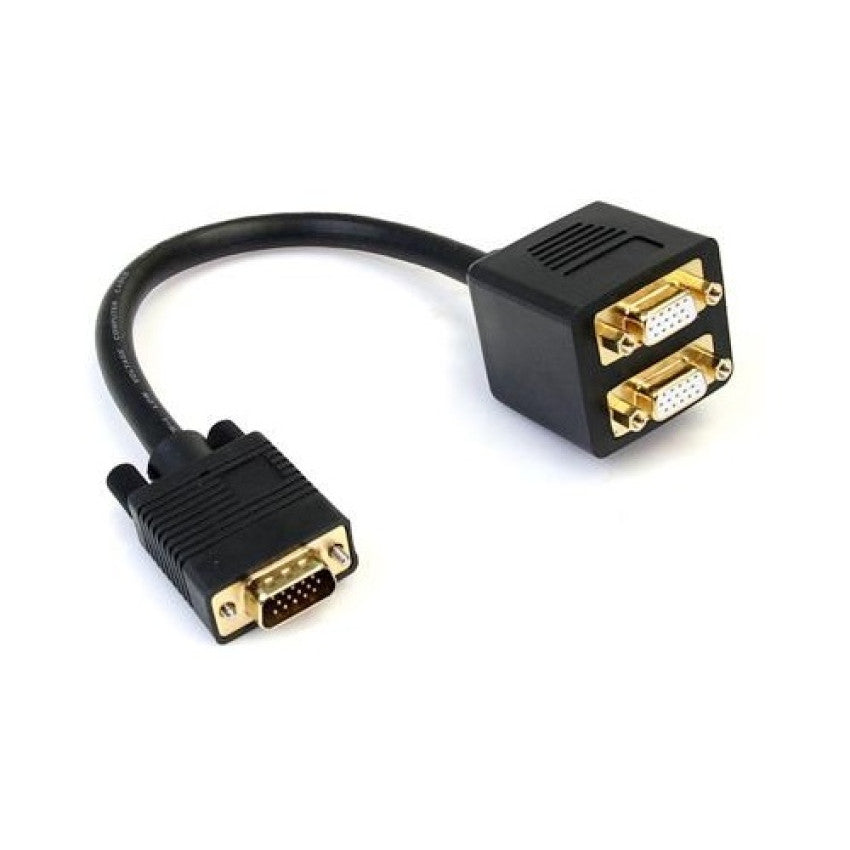 StarTech 1 Ft Vga To 2x Vga Video Splitter Cable (VGASPL1VV)