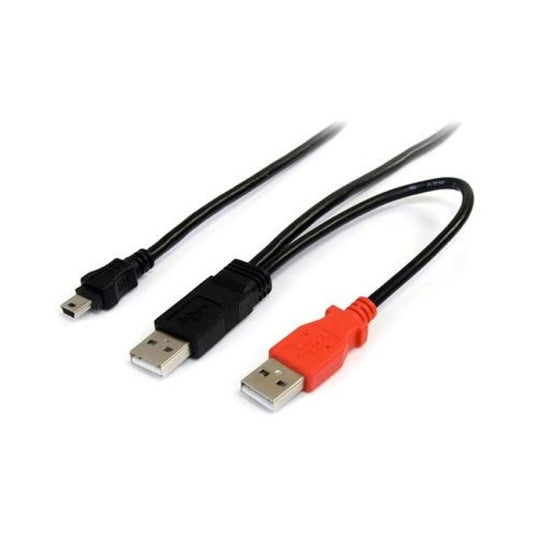 StarTech 3 Ft Usb Y Cable For External Hard Drive (USB2HABMY3)