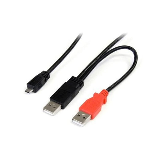 StarTech 1 Ft Usb Y Cable For External Hard Drive (USB2HAUBY1)