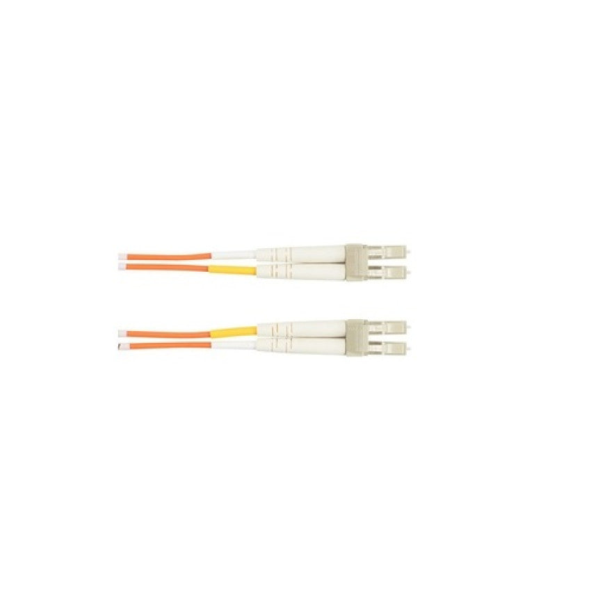 Black Box Om1 62.5/125 Multimode Fiber Optic Patch Cable - Ofnr Pvc, Lc To Lc, Orange, 3-m (9.8-ft.) (EFN110003MLCLC)