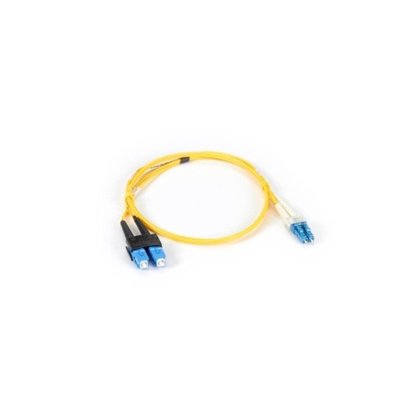 Black Box Os2 9/125 Singlemode Fiber Optic Patch Cable - Ofnr Pvc, Sc To Lc, Yellow, 1-m (3.2-ft.) (EFN310001MSCLC)