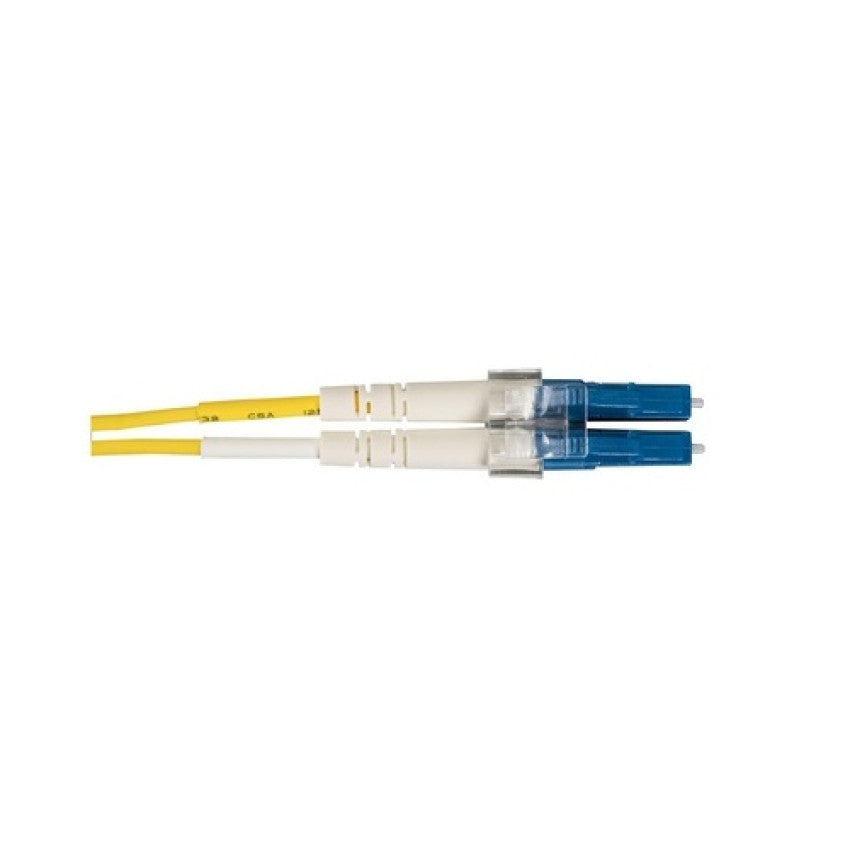 Black Box Os2 9/125 Singlemode Fiber Optic Patch Cable - Ofnr Pvc, Lc To Lc, Yellow, 2-m (6.5-ft.) (EFN310002MLCLC)