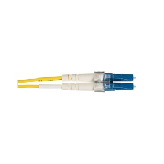 Black Box Os2 9/125 Singlemode Fiber Optic Patch Cable - Ofnr Pvc, Lc To Lc, Yellow, 10-m (32.8-ft.) (EFN310010MLCLC)