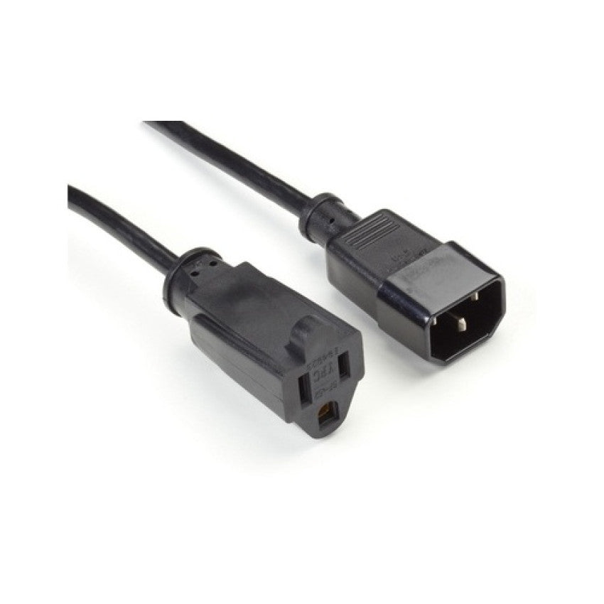 Black Box Power Cord - Nema 5-15r To Iec-60320-c14, 1-ft. (0.3-m) (EPXR15)