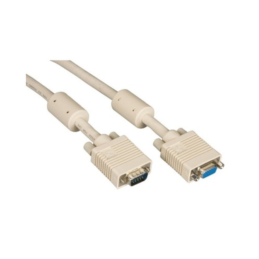 Black Box Vga Video Cable With Ferrite Core - Male/female, Beige, 3-ft. (0.9-m) (EVNPS060003MF)